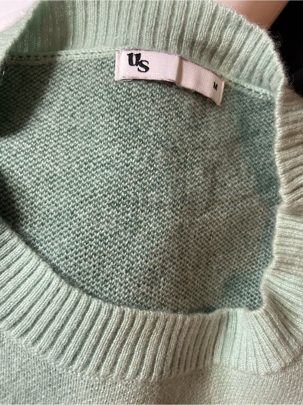 Uncle Studios US Autograph Cursive Sweater Jumper Wool Cashmere Blend Medium M - Picture 9 of 11